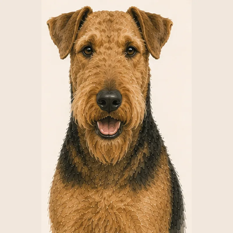 Airedale Terrier illustration