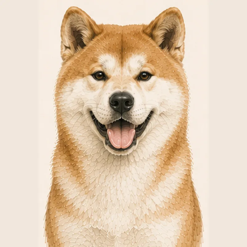 Akita Inu illustration