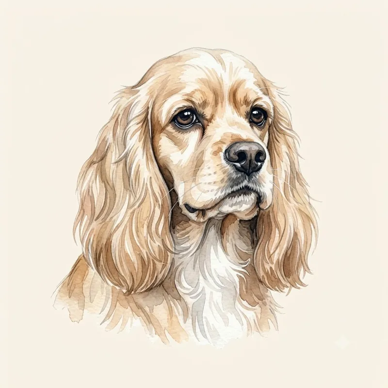 American Cocker Spaniel illustration