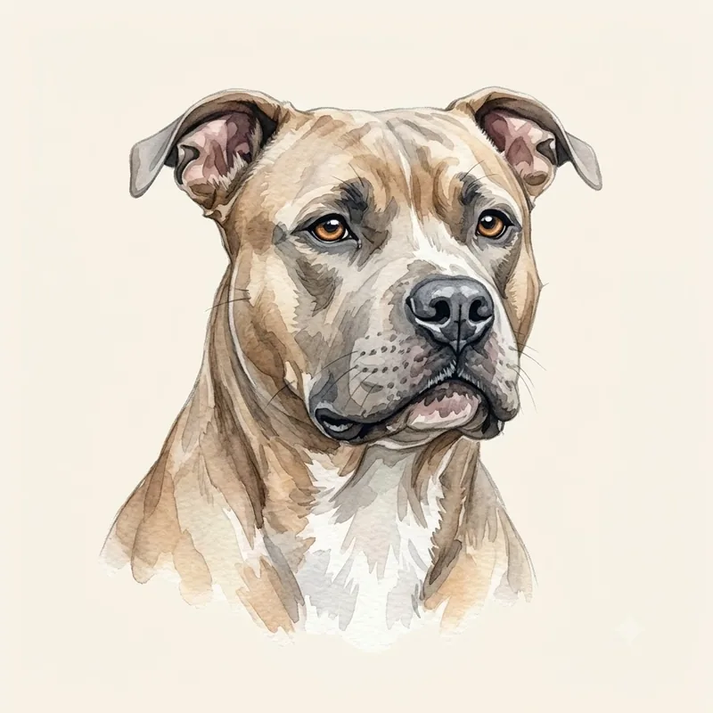 American Staffordshire Terrier illustration