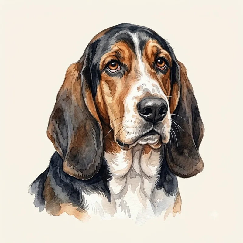 Basset Hound illustration
