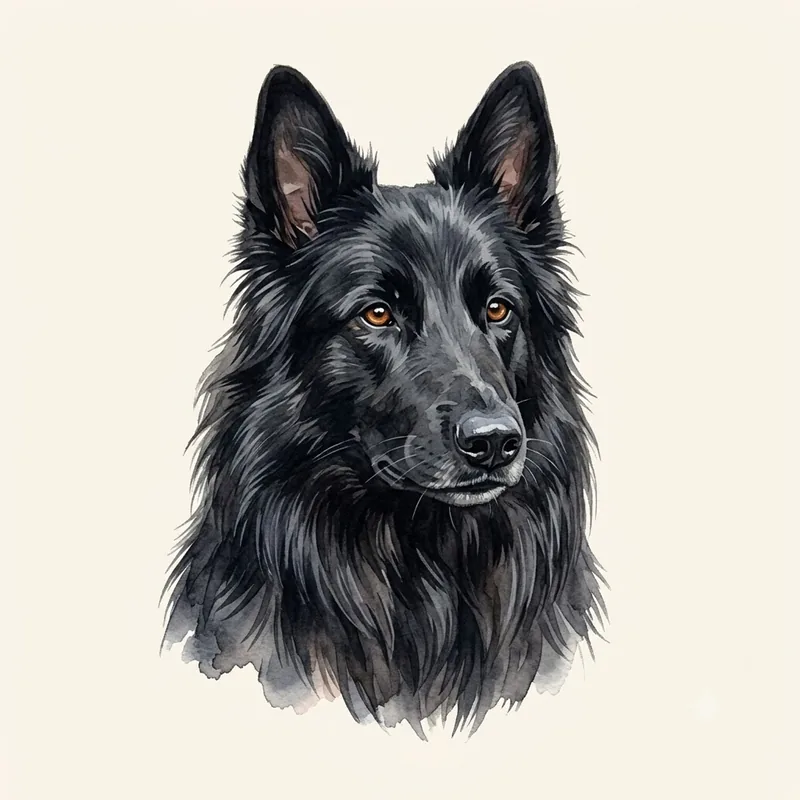 Belgian Shepherd (Groenendael) illustration