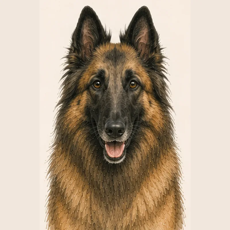 Belgian Shepherd (Tervuren) illustration