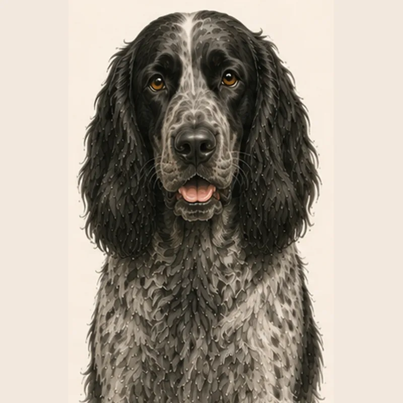 Blue Picardy Spaniel illustration