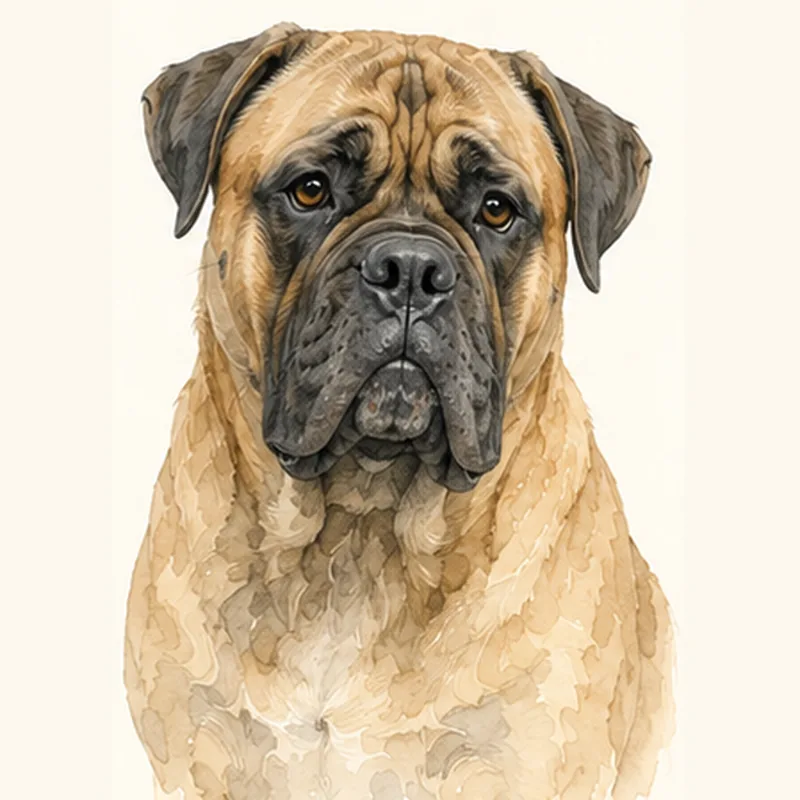 Bullmastiff illustration