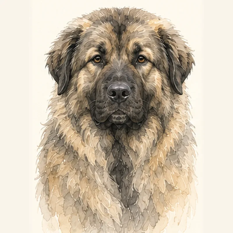 Caucasian Shepherd illustration