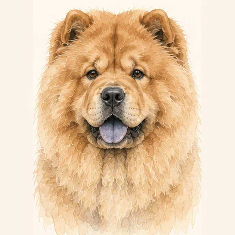Chow Chow illustration