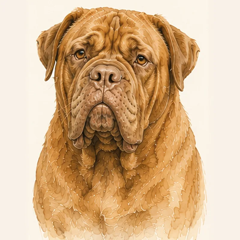 Dogue de Bordeaux illustration