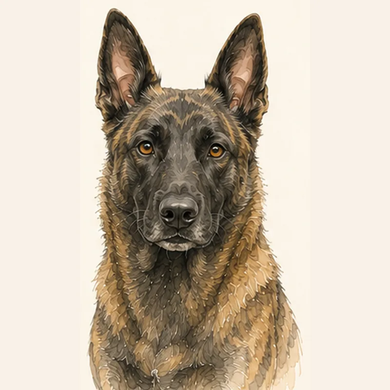 Dutch Shepherd illustration