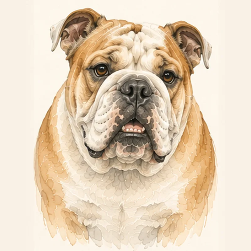 English Bulldog illustration