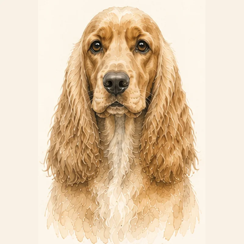 English Cocker Spaniel illustration