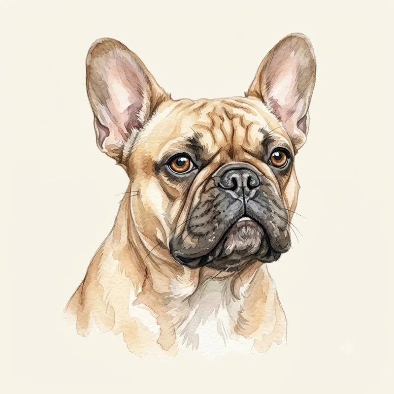 French Bulldog illustration