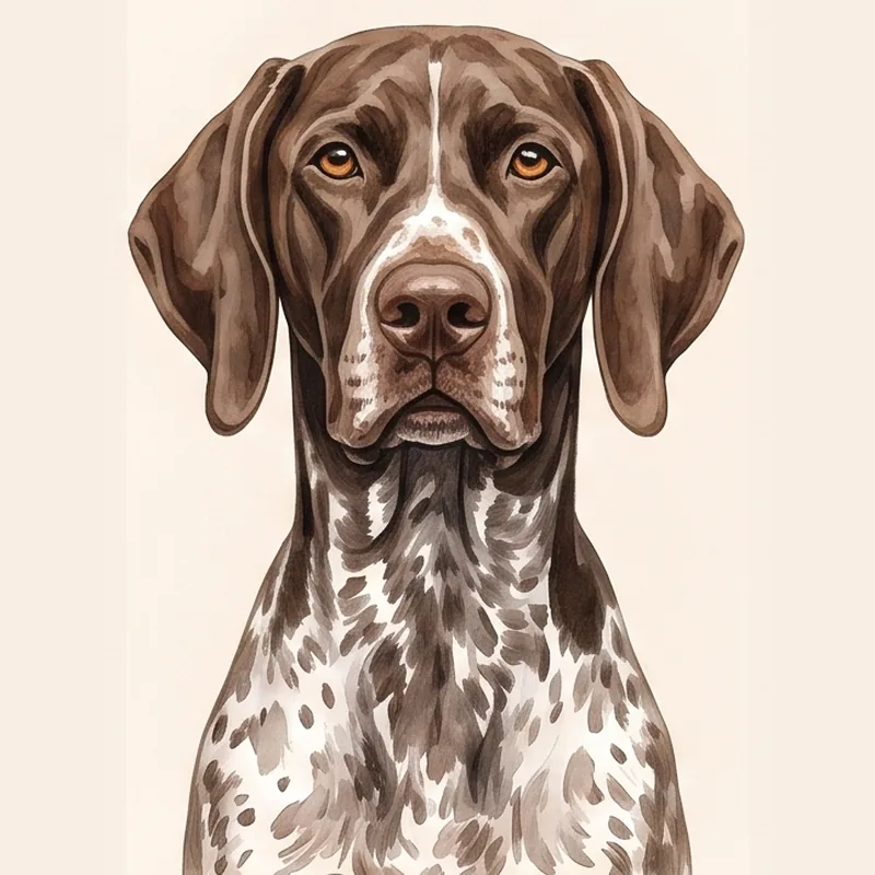German Shorthaired Pointer illustration