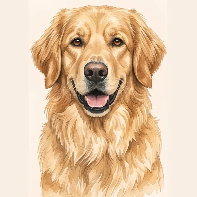 Golden Retriever illustration