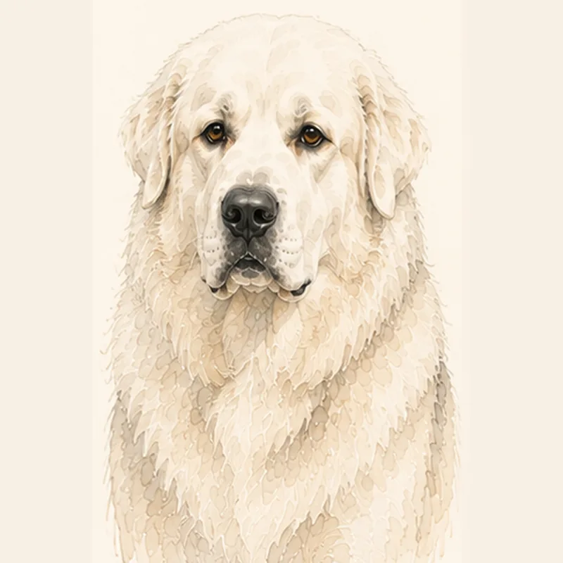 Great Pyrenees illustration