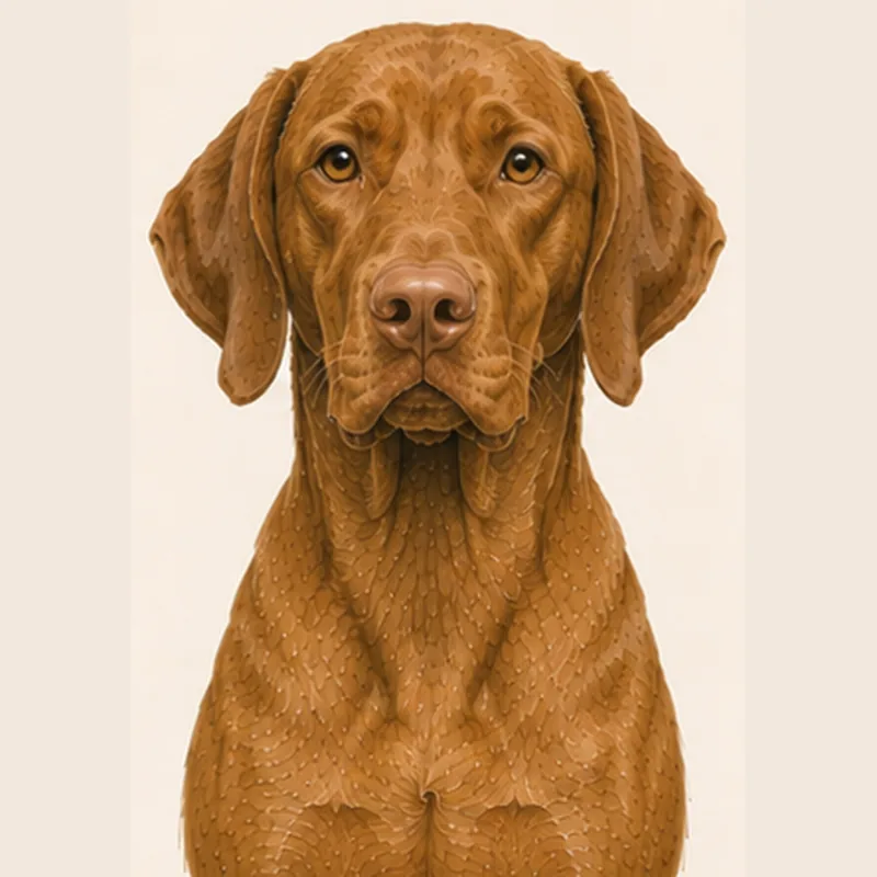 Hungarian Vizsla illustration
