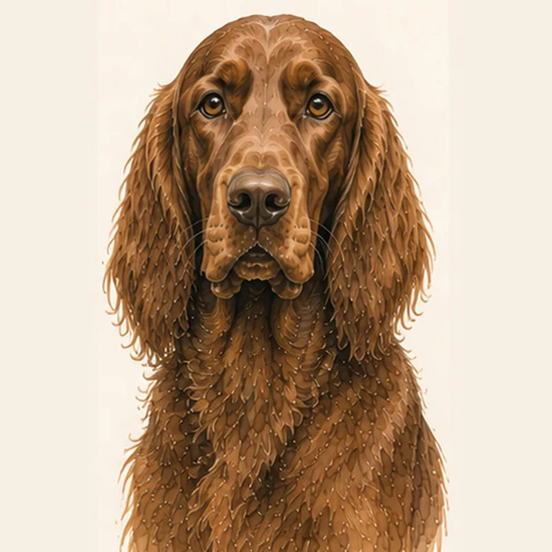 Irish Setter illustration