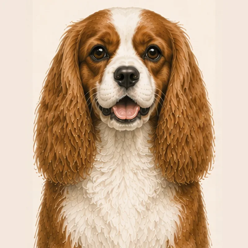 King Charles Spaniel illustration