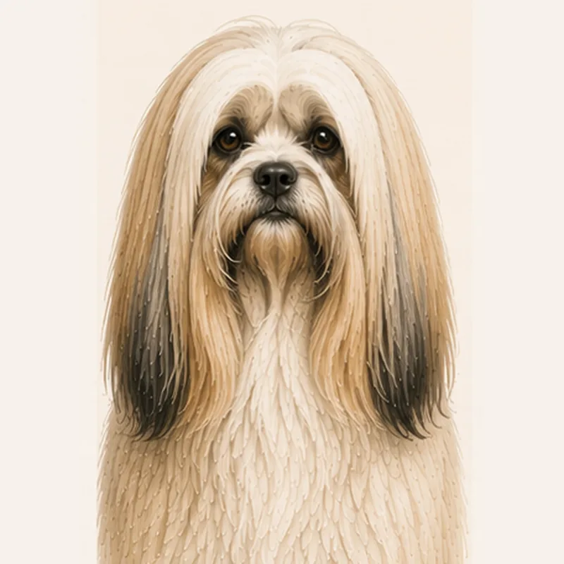 Lhasa Apso illustration