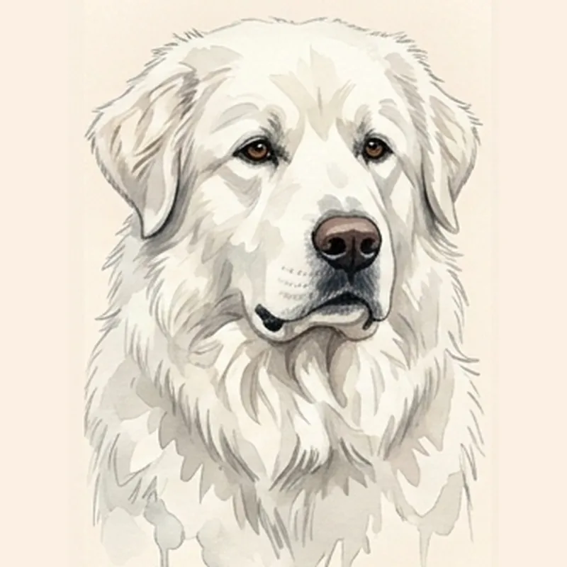 Maremma Sheepdog illustration