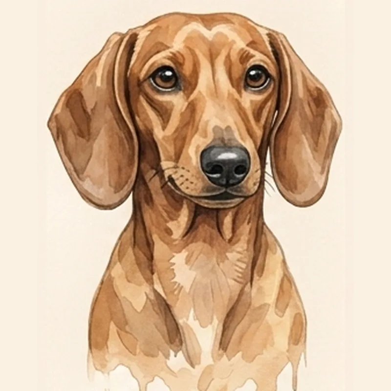 Miniature Dachshund illustration