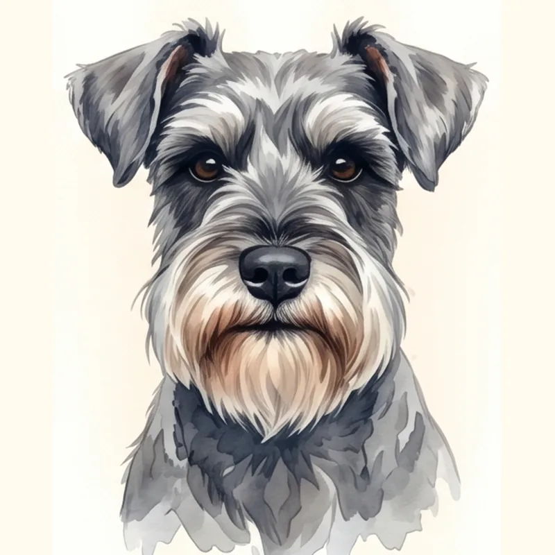 Miniature Schnauzer illustration