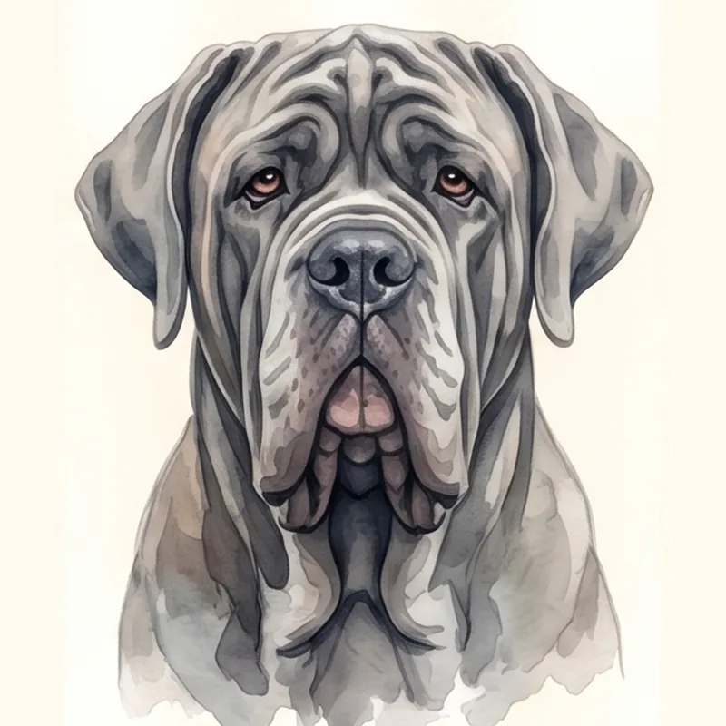 Neapolitan Mastiff illustration