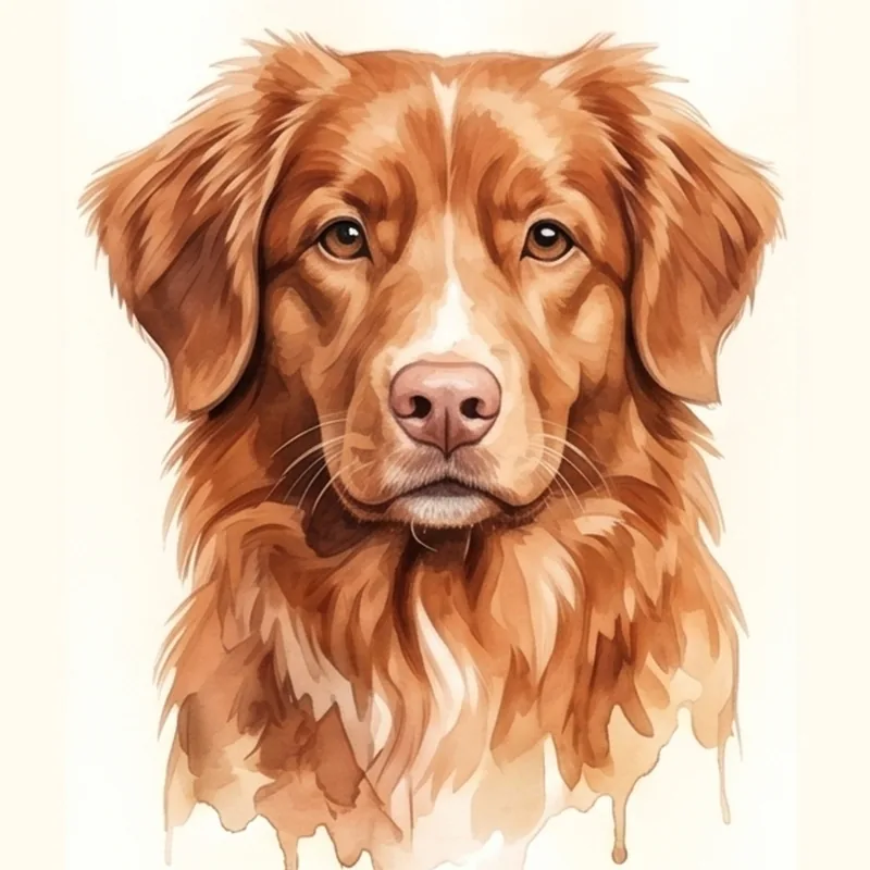 Nova Scotia Duck Tolling Retriever illustration