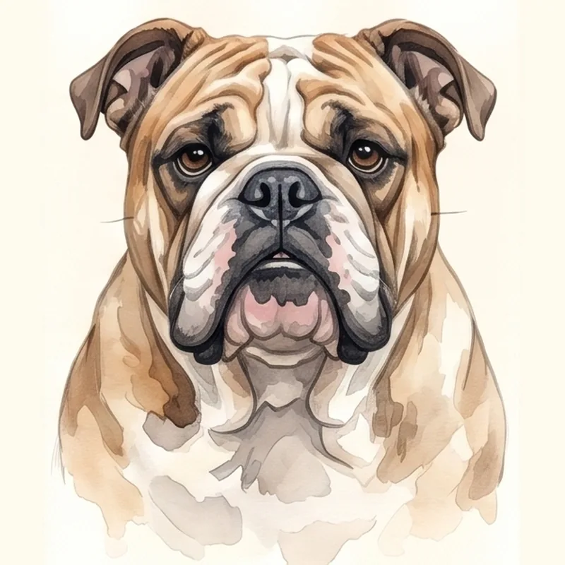 Olde English Bulldogge illustration