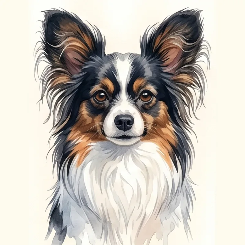 Papillon (Continental Toy Spaniel) illustration