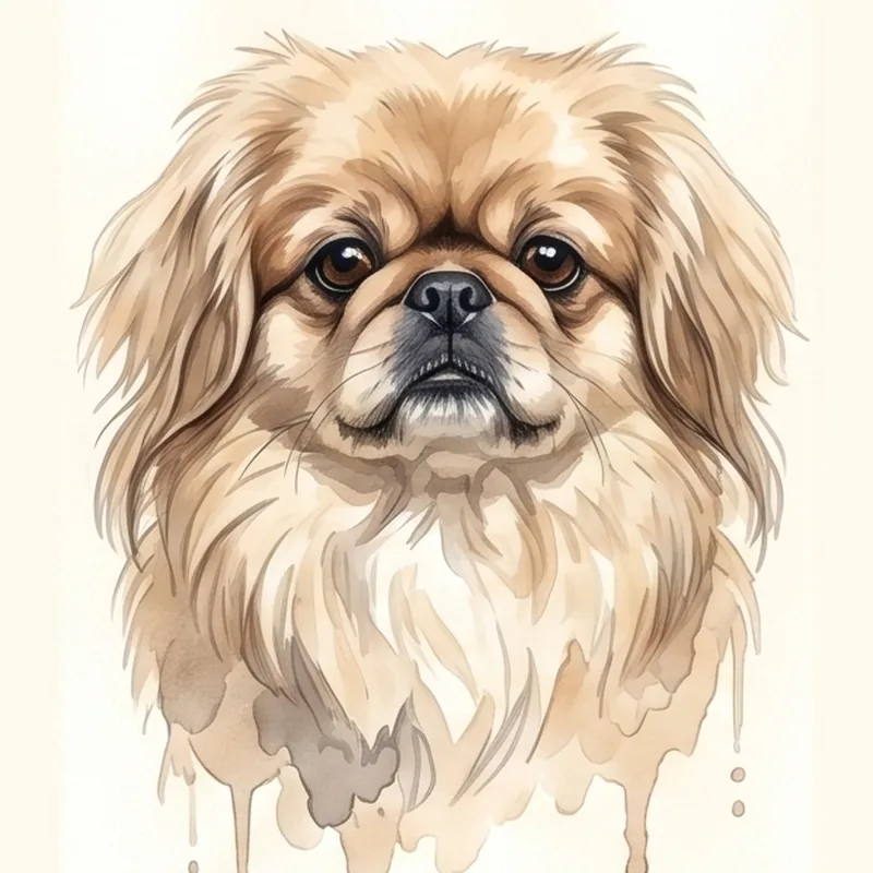 Pekingese illustration