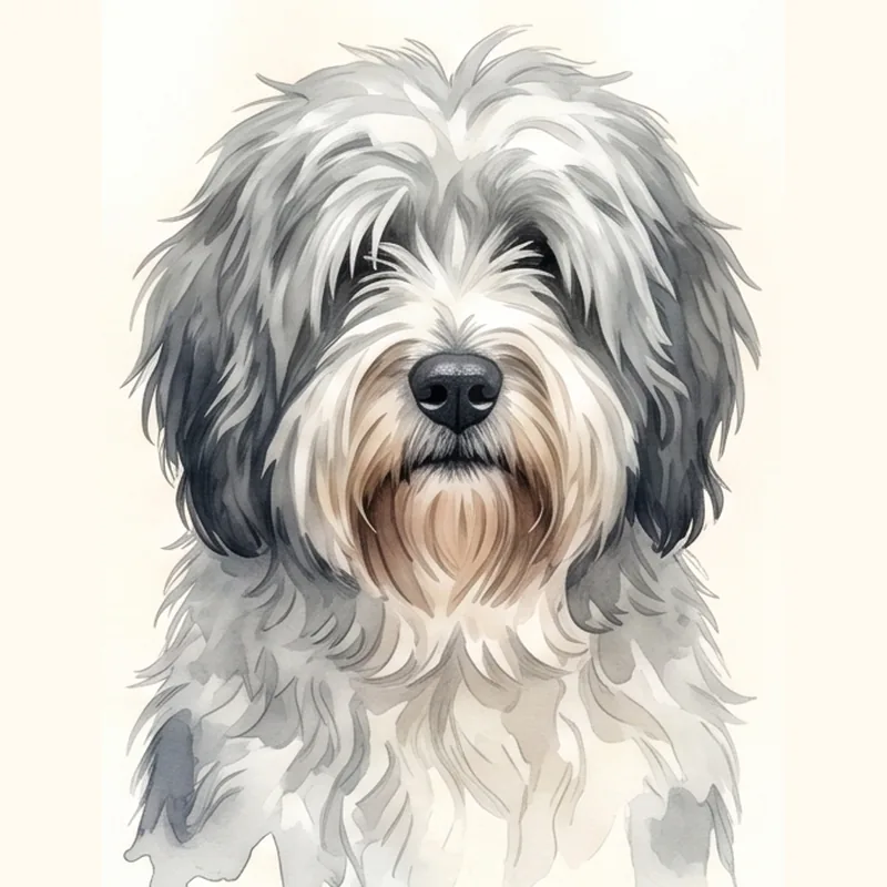 Polish Lowland Sheepdog illustration
