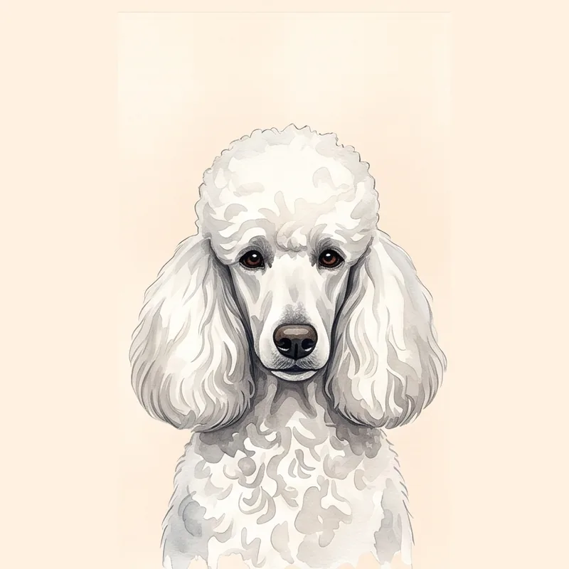 Poodle illustration