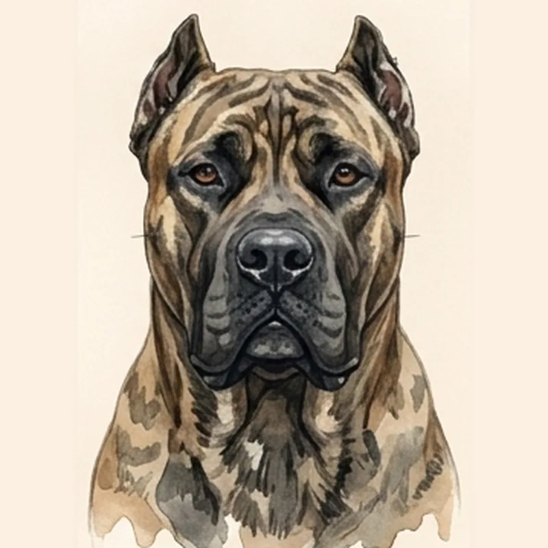 Presa Canario (Dogo Canario) illustration