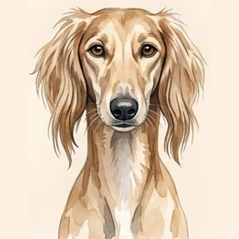 Saluki illustration