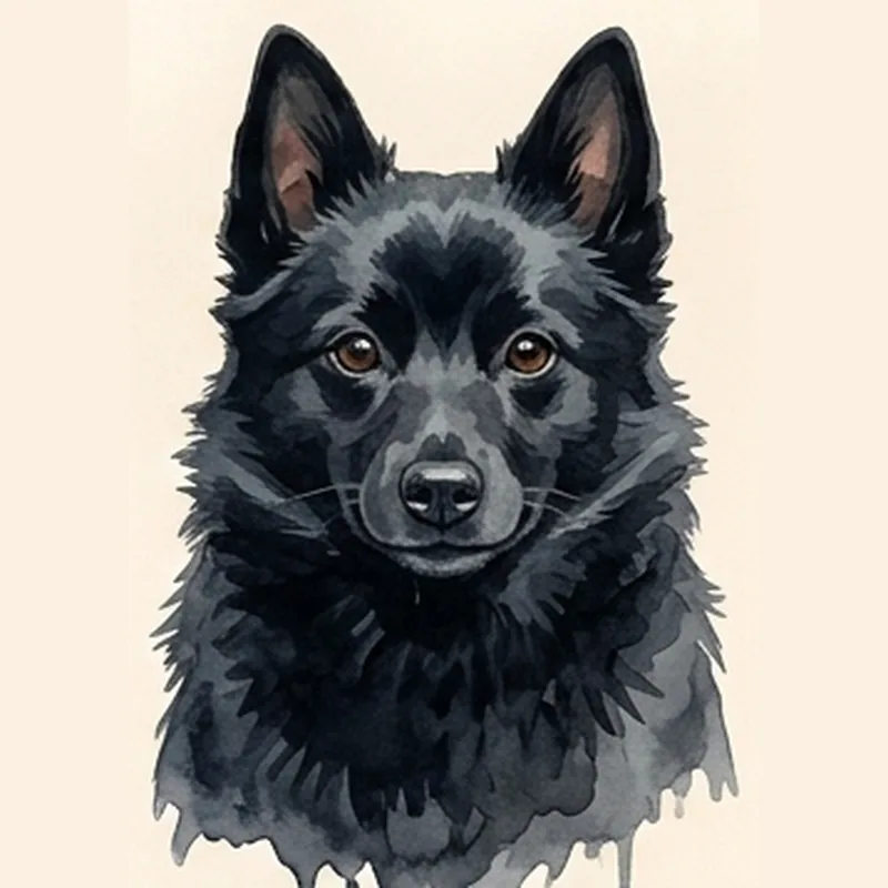 Schipperke illustration