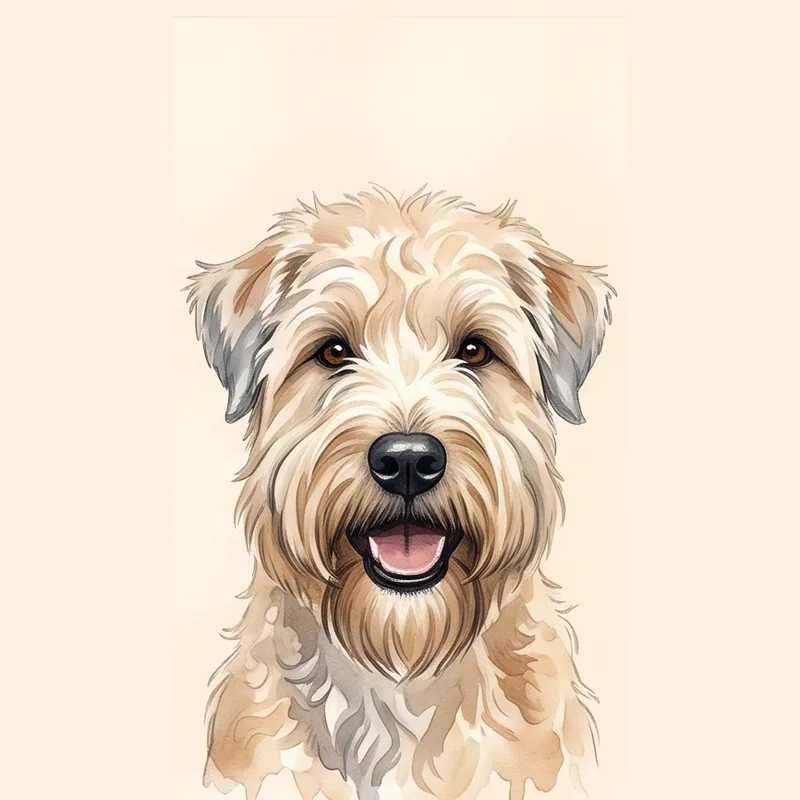 Soft Coated Wheaten Terrier illustration