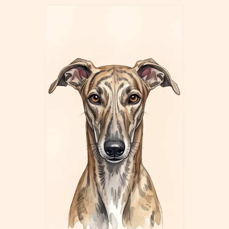 Spanish Greyhound (Galgo) illustration