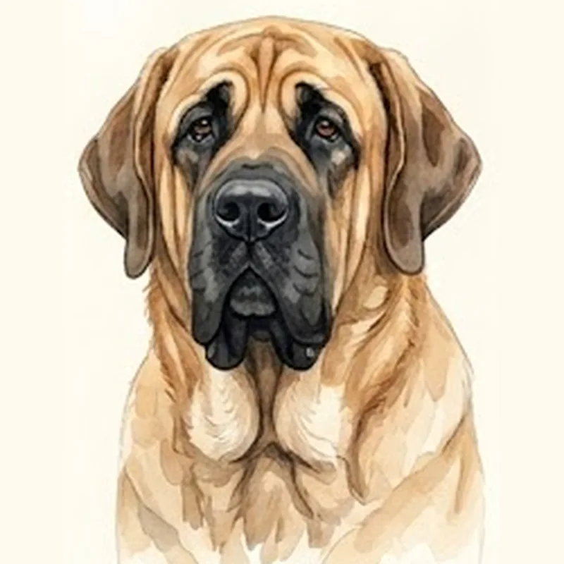 Spanish Mastiff illustration