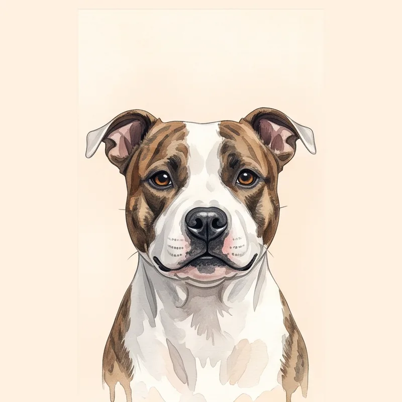 Staffordshire Bull Terrier illustration