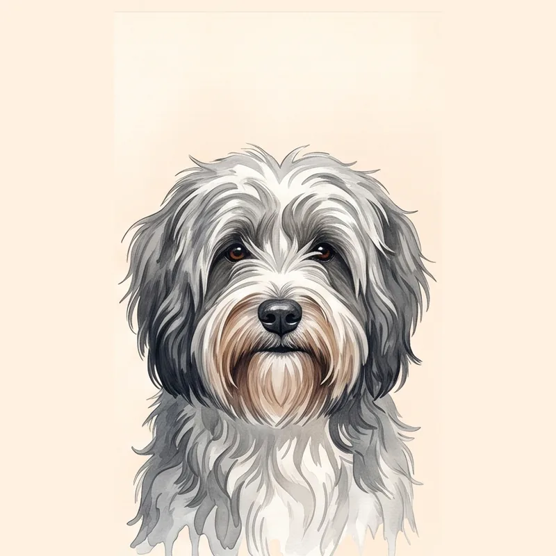 Tibetan Terrier illustration