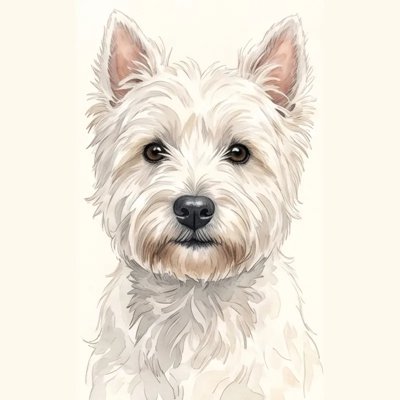 West Highland White Terrier illustration