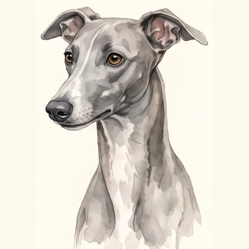 Whippet illustration